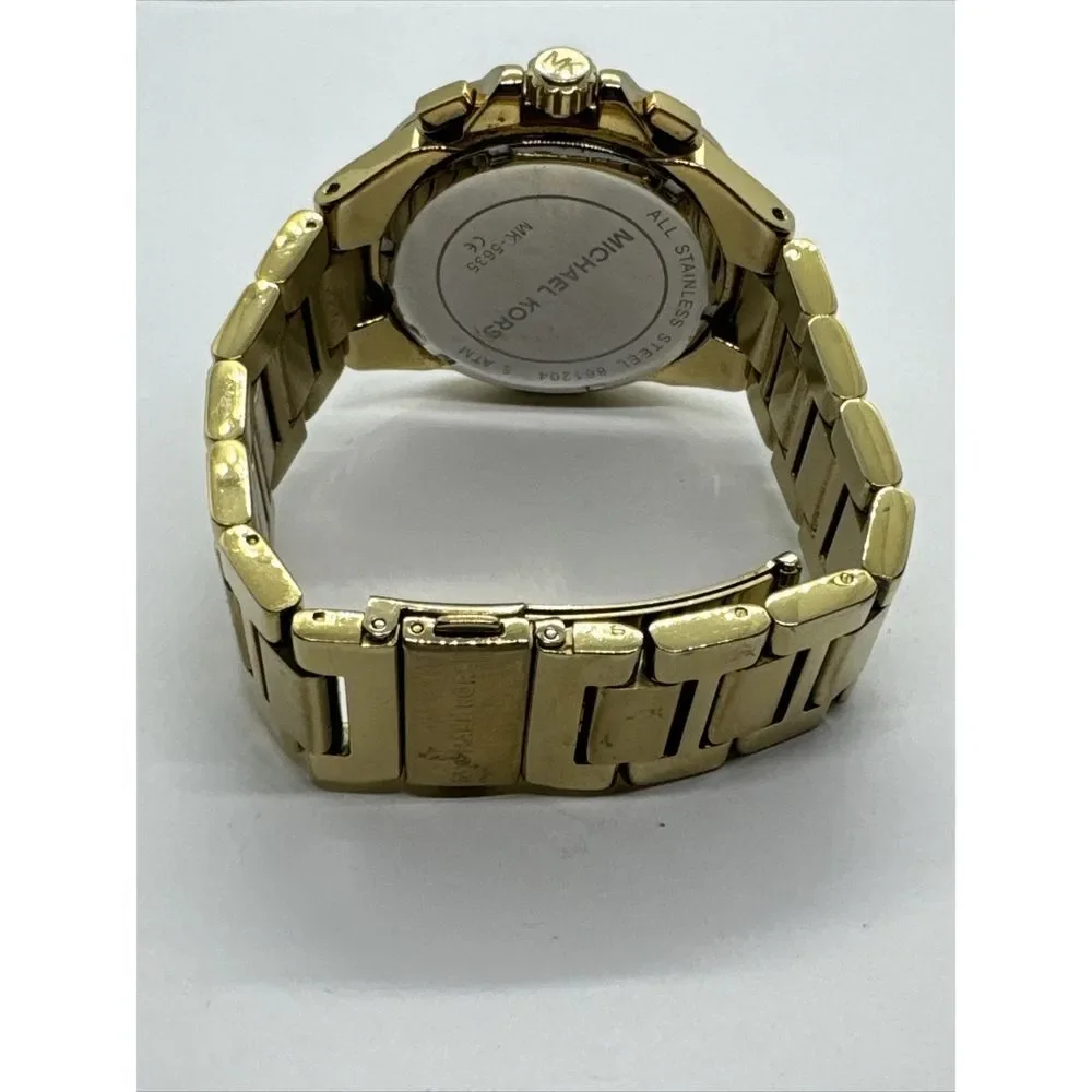 Michael Kors Camille MK5635 Womens Gold Stainless Steel Dial Quartz Watch JNA783